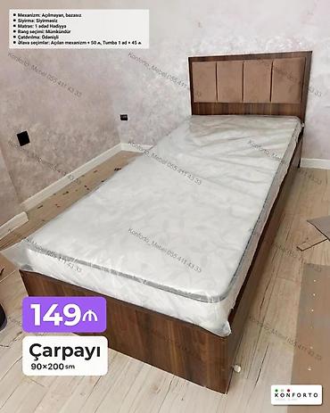 Çarpayı – 90×200 sm - Mexanizm: Açılmayan, bazasız - Sıyırma