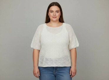 ubrania ręcznie robione: Sweter damski, rozmiar 2XL