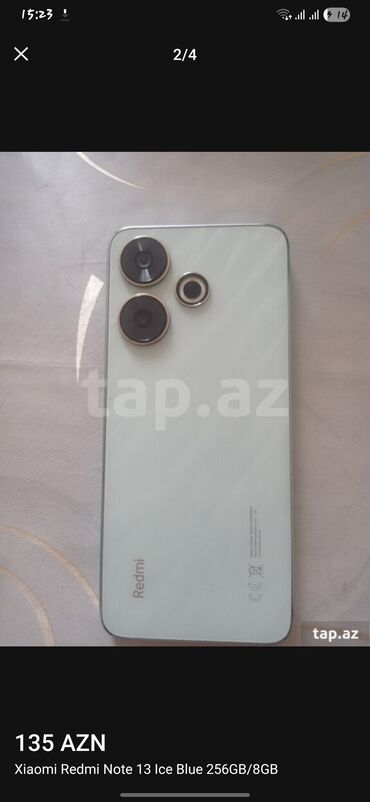 redmi note 12 8128 qiymeti: Redmi Note 13, 256 GB, rəng - Göy