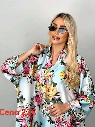 ugg bor: Tim: Saten haljina maxi dužine sa floralnim printom - Materijal — 2