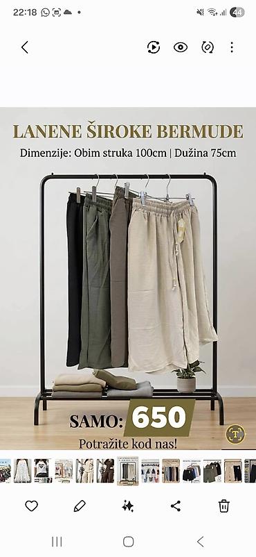 versace helanke: Široke bermude sa dzepovima. - Kroj širok,opušten,za maksimalnu — 1