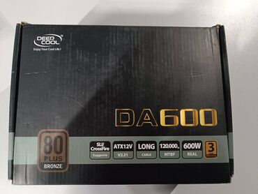 пассивное сетевое оборудование atcom: Азыктандыруу блогу, Колдонулган, DeepCool, 600 Вт, Bronze, 600 Вт