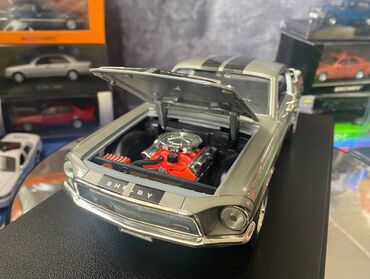 Avtomobil modelləri: Коллекционная модель SHELBY MUSTANG GT500KR silver 1968 Road — 17