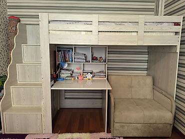 mebel satıram: Oğlan və qız üçün, İşlənmiş, Çarpayı, Matras ilə, Siyirməsiz, Laminat — 2