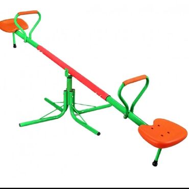 All for children's playground: Seesaw, color - Green, New