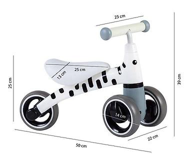 bermude 500: ECOTOYS Tricikl guralica za decu – Zebra Šifra/sku: LB1603 WHITE-250 — 4