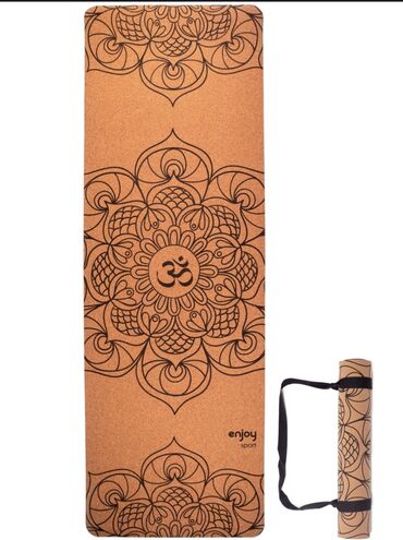 борцовский ковер: Коврик для йоги, изготовлен из натуральной пробки и натурального