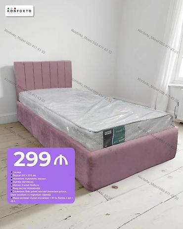 Yataq dəsti – tək nəfərlik - Ölçü: 90 × 200 sm - Mexanizm: Açılmayan