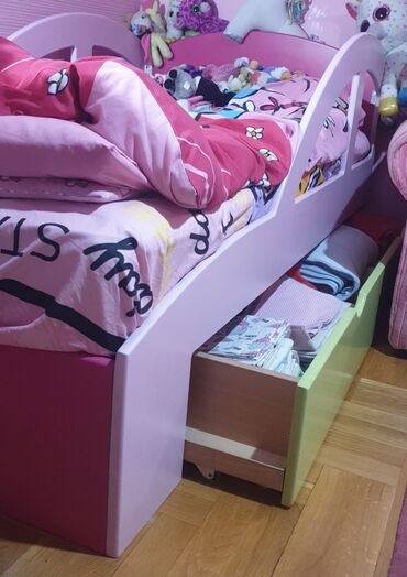 krevet na sprat: Za devojčice, bоја - Roze, Upotrebljenо