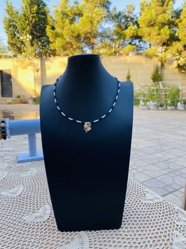 Bijuteriya dəstləri: Qadın bijuteriyası – təbii daşlı qolbaqlar və boyunbağılar seti - — 13