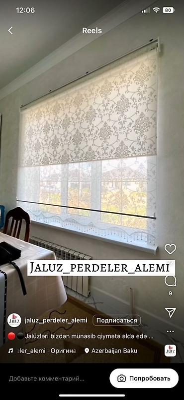 Ev üçün dekor: Jalüz pərdə ucuz sok qiymətlər bizdə 2 ya 3 günərzində hazırlama — 10