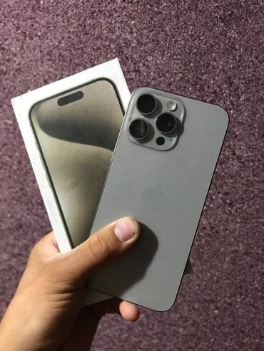 микрофоны: IPhone 15 Pro Max, Б/у, 256 ГБ, Space Gray, Коробка, 95 %