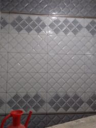 Kafel və metlax: Mərmər naxışlı keramika kafel/divar örtüyü – dekorativ vanna otağı və — 28