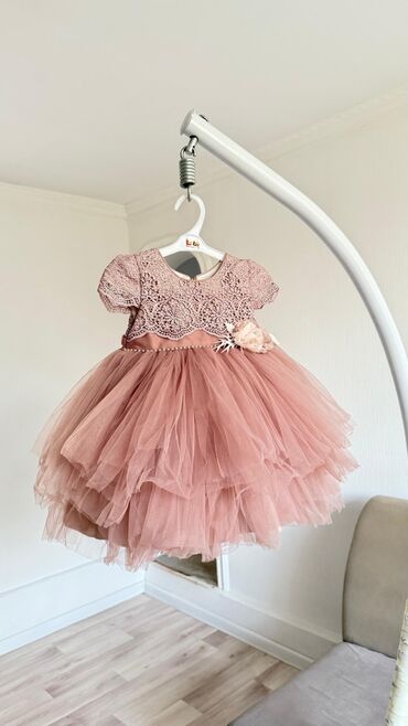 национальная платья для девочек: Детское платье, цвет - Розовый