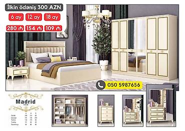 avanqart: İkinəfərlik çarpayı, 2 tumba, Dolab, Termo, Azərbaycan, Yeni — 5