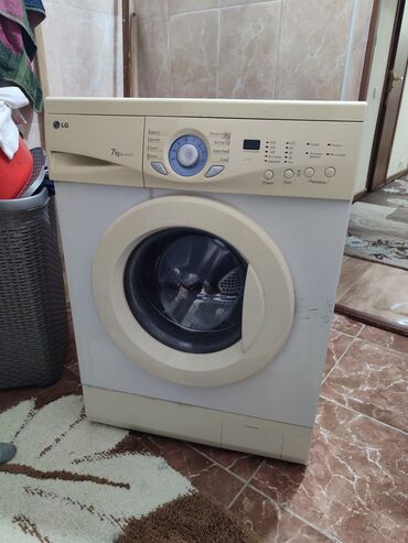 бу стиральных машин: Стиральная машина LG, Б/у, Автомат, До 7 кг, Полноразмерная