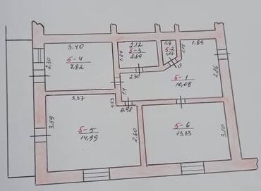 продажа квартир в городе токмок: 2 комнаты, 50 м², Индивидуалка, 2 этаж