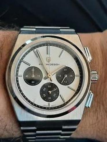 Ručni satovi: PAGANI DESIGN PD-1761 - Panda - Bela - Tissot PRX homage Potpuno nov — 9