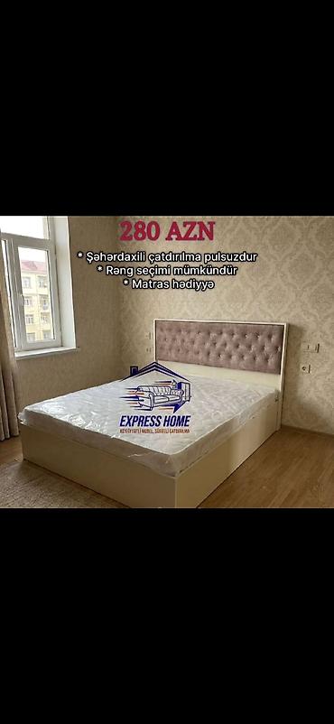 mebel divan: Mebel: Yumşaq başlıqlı taxt çarpayılar (müxtəlif modellər) — 2