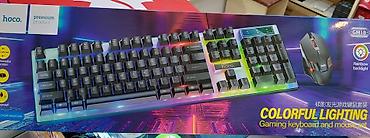 printer rəng: Hoco GM18 – gaming klaviatura və siçan dəsti işıqlıdır - Rəngli — 1