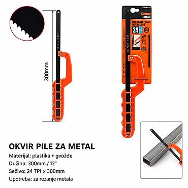 KMT Plastična testera 10 inča 9363797 Opis: - Ručna testera/okvir