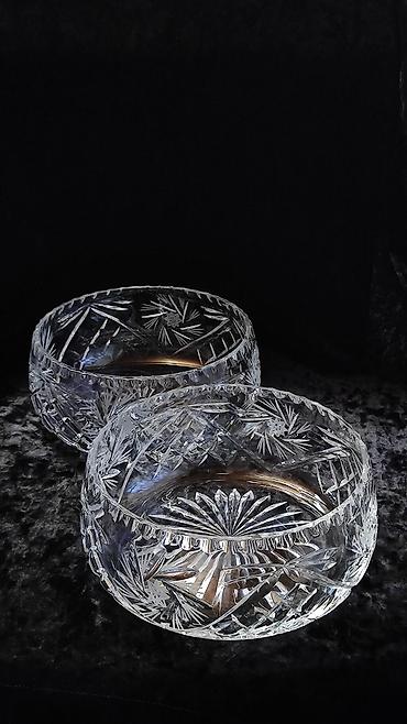 pul qab: 2 eded xrustal meyve qabi, catdirilma Koroglu m - Material: qalın — 1