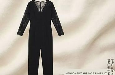 kožna jakna s: MANGO – elegantan ženski kombinezon sa čipkom - Brend: Mango (MNG — 1