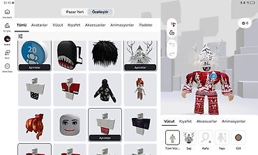 kalem: Roblox hesabı – çoxlu ödənişli aksessuar və geyimlərlə dolu kolleksiya — 8