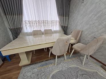 mebellər və qiymətləri: Qonaq otağı üçün elegant yemək dəsti 1300 manat qiymət Endirim — 1