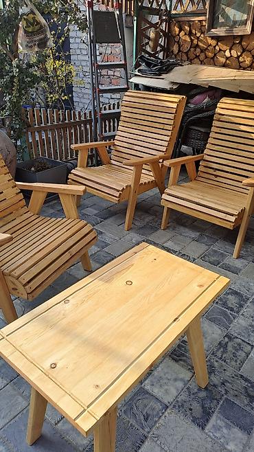 Кресла: Комплект садовой мебели, Дерево — 4