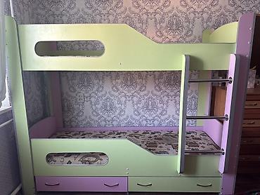 bunk bed: Двухъярусная детская кровать с лестницей - Компактная модель на два — 2