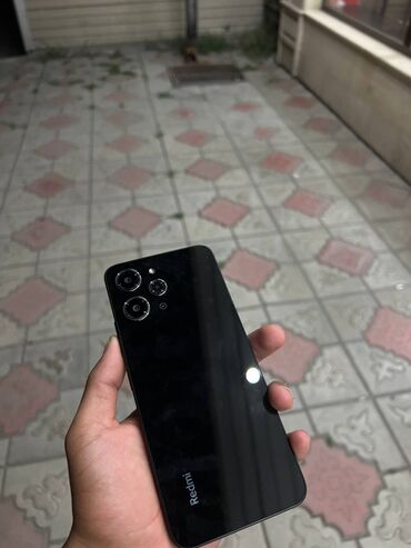 продажа флай телефон: Xiaomi, Redmi 12, Б/у, 128 ГБ, цвет - Черный, 1 SIM, 2 SIM