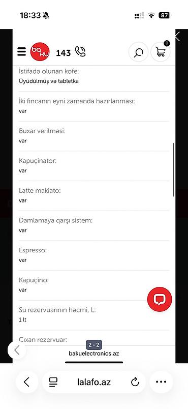 Digər məişət texnikası: Cəmi 1 dəfə yoxlamaqçun istifadə olunub. 1illik zəmanəti də var. Köç — 3