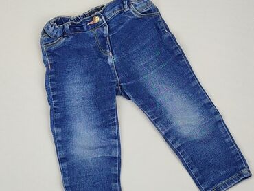 jeansy legginsy: Spodnie jeansowe, Inextenso, 12-18 m, stan - Dobry