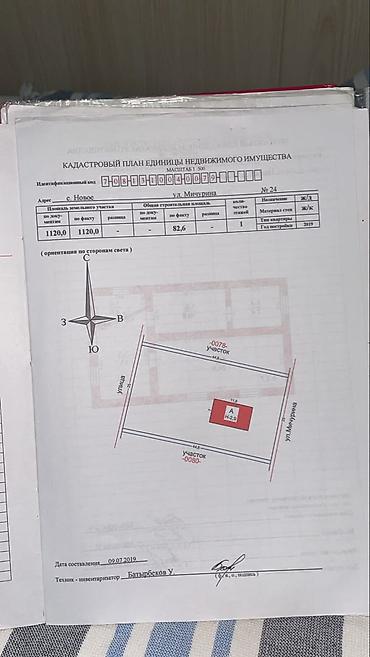 Продажа коттеджей и домов: 4 комнаты, 82 м², 1120 соток, Сокулук, Собственник — 13