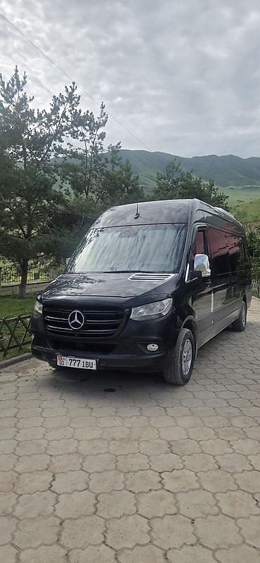 w210 e320: Mercedes-Benz Sprinter, черный, удлинённый и высокий кузов — 1