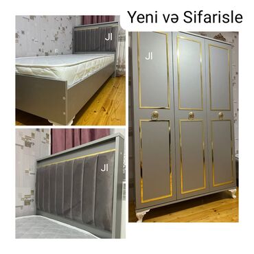 gence mebel salonlari: Yeni və Sifarisle ‼️Genc mebeli. Carpayi ve dolab. ✔️Reng secimi var