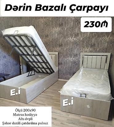 carpayı divan: Yeni, Təknəfərlik çarpayı, Bazalı — 1