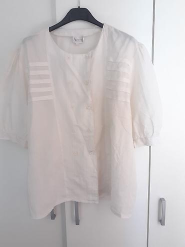 Ženska bluza – bela, kratki rukavi, 5 Collection - Boja: bela/ekru -