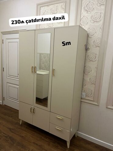 вешалки настенные в прихожую дорогие: Açılan, 3 qapılı Düz dolab, Qarderob, paltar dolabı