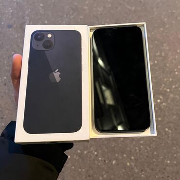 Apple iPhone: IPhone 13, 128 GB, Midnight, Zəmanət, Simsiz şarj, Face ID