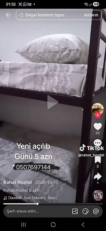 İcarəyə otel və hostellər: Rahat Hostel – Bakı Ünvan: Cəmşid Naxçıvanski 61 Xidmət -da lalafo.az — 8 İcarəyə otel və hostellər: Rahat Hostel – Bakı Ünvan: Cəmşid Naxçıvanski 61 Xidmət — 8