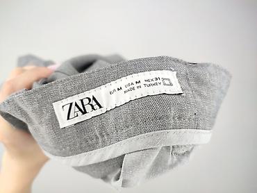 pull and bear spodnie lniane: Zara, Spodnie materiałowe damskie, rozmiar M — 4