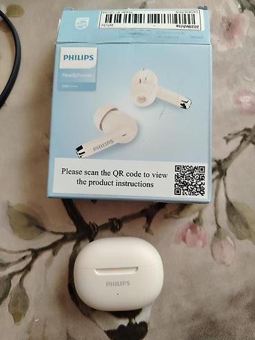 Yeni Simsiz (Bluetooth) Qulaqcıqlar, Philips, rəng - Ağ