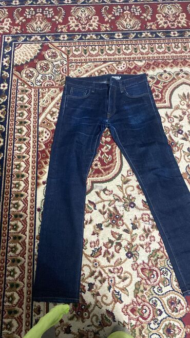 джинсы на высокой посадке: Джинсы S (EU 36), цвет - Синий