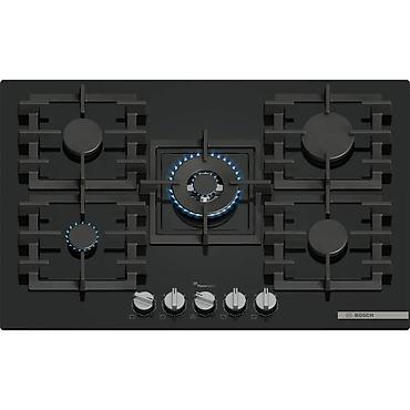 asus baki: Bosch PPQ7A6I45 Bişirmə Paneli – 5 Gözlü Qaz, WOK, Şüşə Səth Müasir — 1