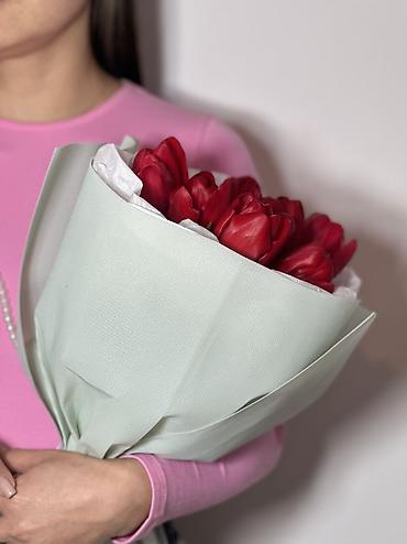 Букеты из живых цветов: Букет тюльпанов “Микс” - Состав: тюльпаны премиум-класса в яркой — 10