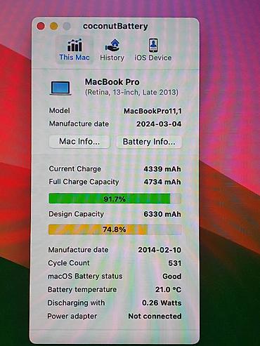 pavilion dv6: Prodaje se macbook pro 13.3 inca laptop 8/256GB instaliran je macOS — 3
