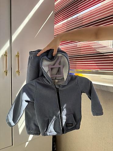 Uşaq üçün 2 hissəli isti dəst - Tərkibi: kapüşonlu fermuarlı svitşot — 2