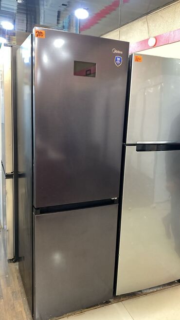 Aspiratorlar: 2 qapılı Midea Soyuducu Satılır, rəng - Boz
